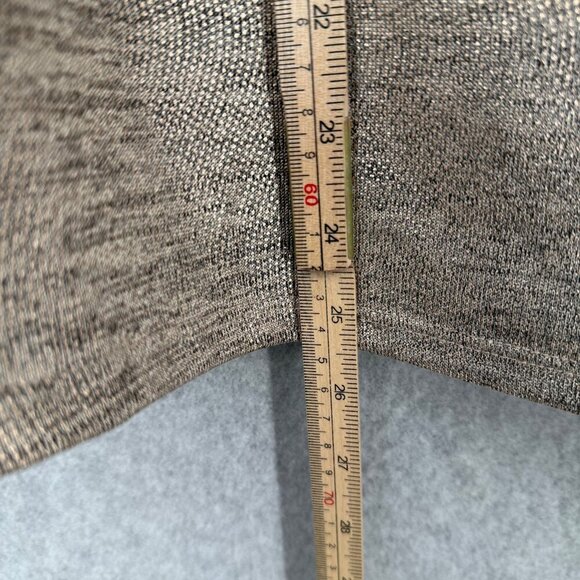 Chicos Womens Metallic Knit Cowl-Neck Top Size M Gold Stretch Knit Shimmery NEW - Picture 7 of 11